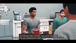 Страстный аниме секс молодых одногруппников посреди ночи